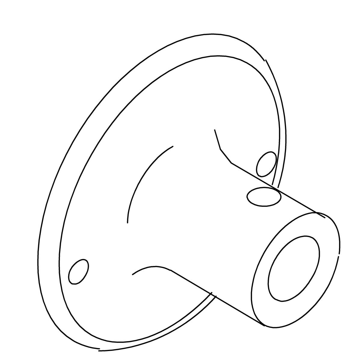 KOHLER Flange - Polished Chrome, K-53054-CP