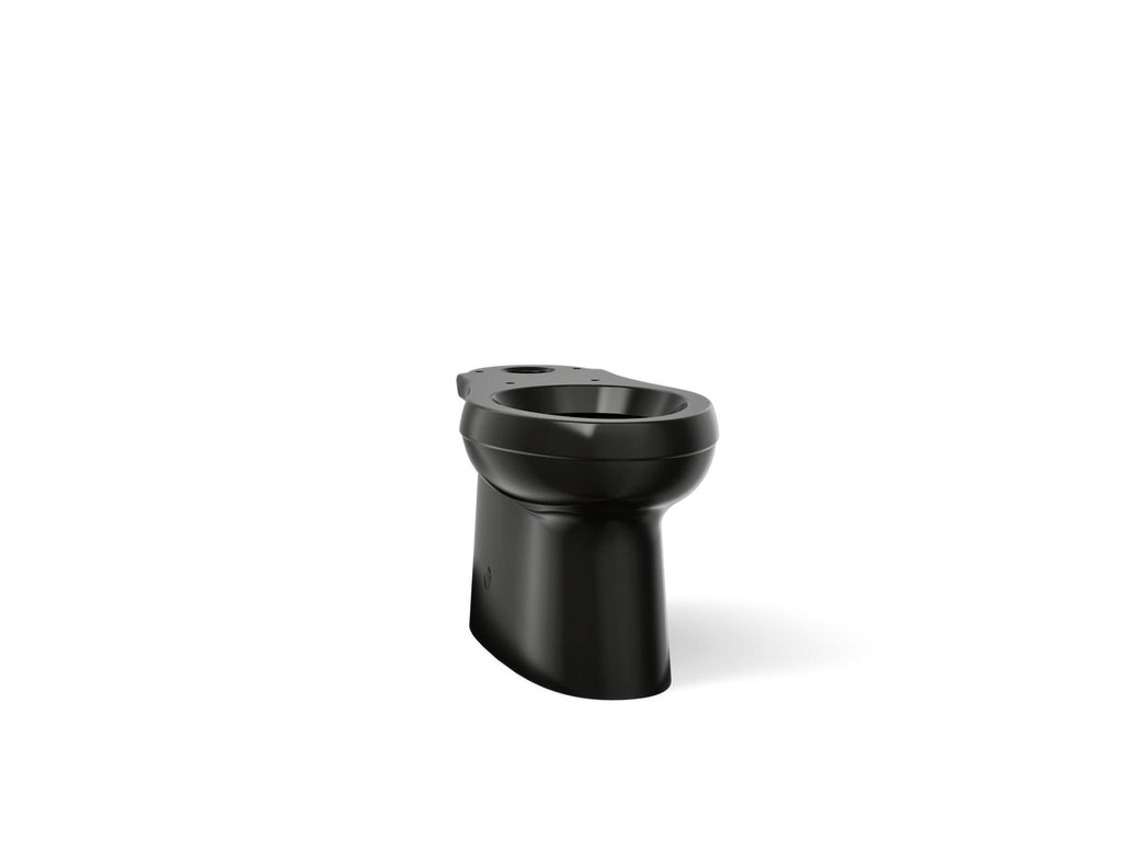 KOHLER K-5309-7 Cimarron Elongated Toilet Bowl With Skirted Trapway - Black Black
