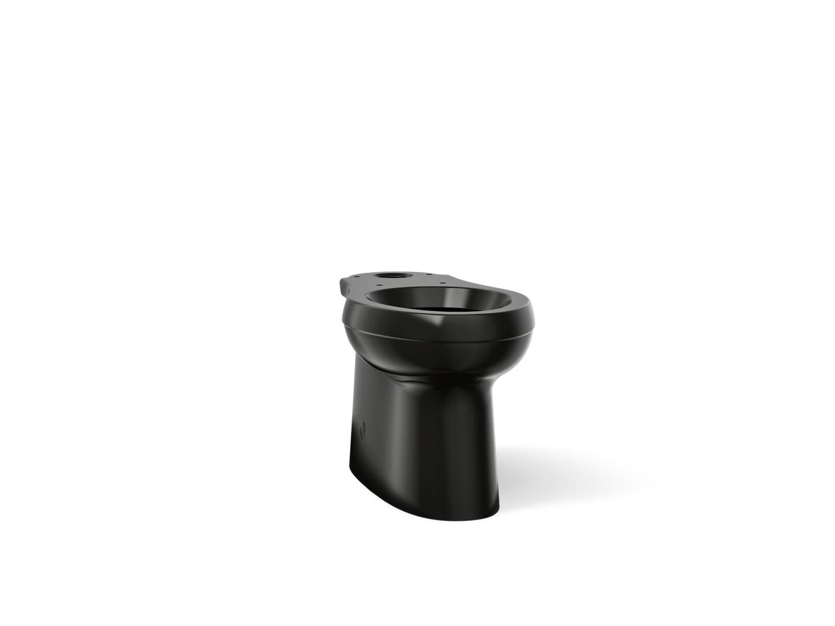 KOHLER K-5309-7 Cimarron Elongated Toilet Bowl With Skirted Trapway - Black Black