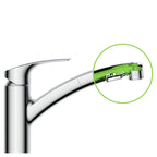 GROHE 30306001 Eurosmart Single-Handle Dual Spray Pull-Out Kitchen Faucet 1.75 gpm - Chrome