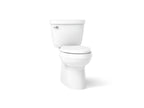 KOHLER K-5310-0 Cimarron Two-Piece Elongated Toilet With Skirted Trapway, 1.28 Gpf - White