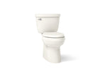 KOHLER K-5310-96 Cimarron Two-Piece Elongated Toilet With Skirted Trapway, 1.28 Gpf - Biscuit