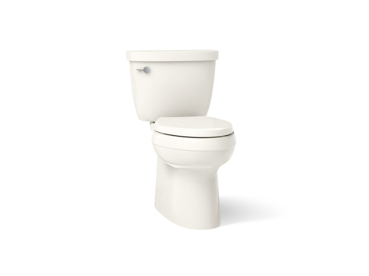 KOHLER K-5310-96 Cimarron Two-Piece Elongated Toilet With Skirted Trapway, 1.28 Gpf - Biscuit