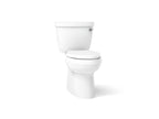 KOHLER K-5310-RA-0 Cimarron Two-Piece Elongated Toilet With Skirted Trapway, 1.28 Gpf - White