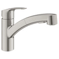 GROHE 30306DC1 Eurosmart Single-Handle Dual Spray Pull-Out Kitchen Faucet 1.75 gpm - Supersteel