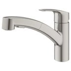 GROHE 30306DC1 Eurosmart Single-Handle Dual Spray Pull-Out Kitchen Faucet 1.75 gpm - Supersteel