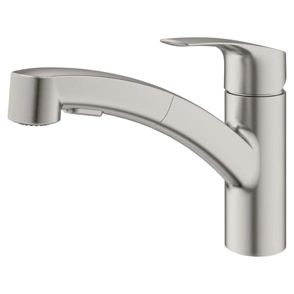 GROHE 30306DC1 Eurosmart Single-Handle Dual Spray Pull-Out Kitchen Faucet 1.75 gpm - Supersteel