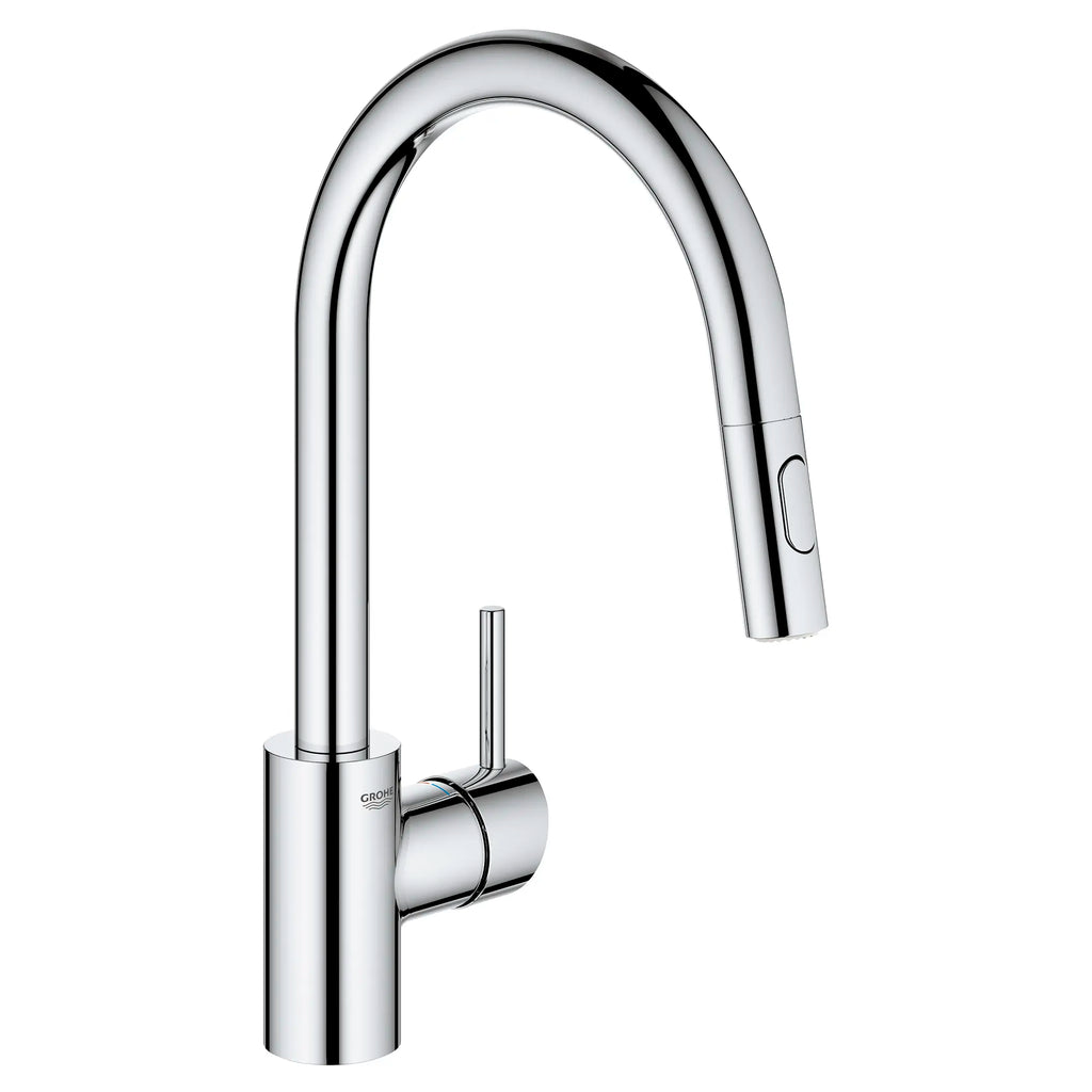 GROHE 3134910E Concetto Single-Handle Pull Down Kitchen Faucet Dual Spray 1.5 GPM - Chrome