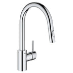 GROHE 3134910E Concetto Single-Handle Pull Down Kitchen Faucet Dual Spray 1.5 GPM - Chrome