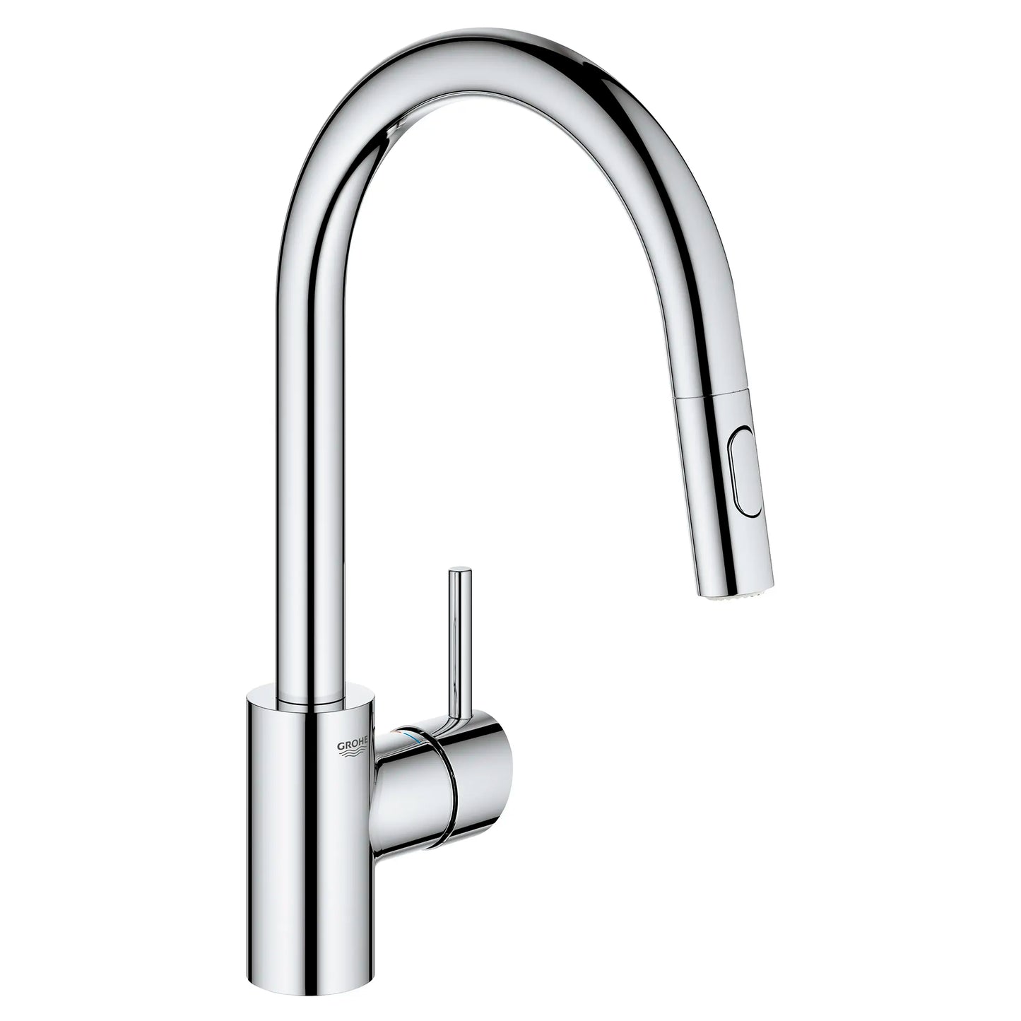 GROHE 3134910E Concetto Single-Handle Pull Down Kitchen Faucet Dual Spray 1.5 GPM - Chrome
