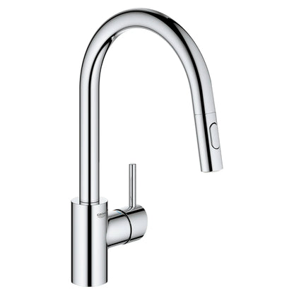 GROHE 3134910E Concetto Single-Handle Pull Down Kitchen Faucet Dual Spray 1.5 GPM - Chrome
