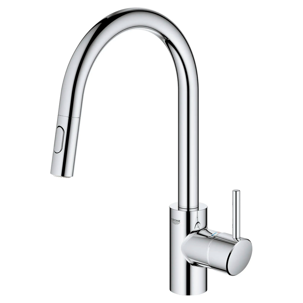 GROHE 3134910E Concetto Single-Handle Pull Down Kitchen Faucet Dual Spray 1.5 GPM - Chrome