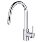 GROHE 3134910E Concetto Single-Handle Pull Down Kitchen Faucet Dual Spray 1.5 GPM - Chrome
