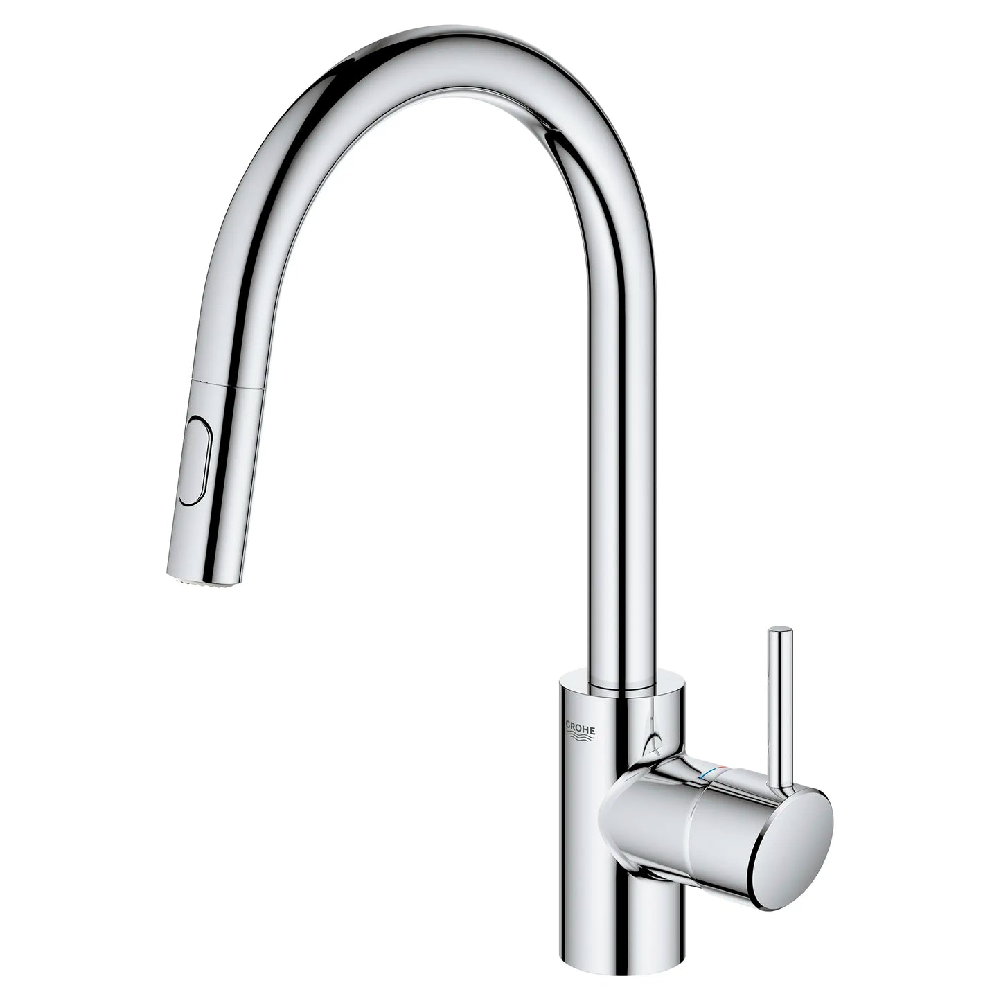 GROHE 3134910E Concetto Single-Handle Pull Down Kitchen Faucet Dual Spray 1.5 GPM - Chrome