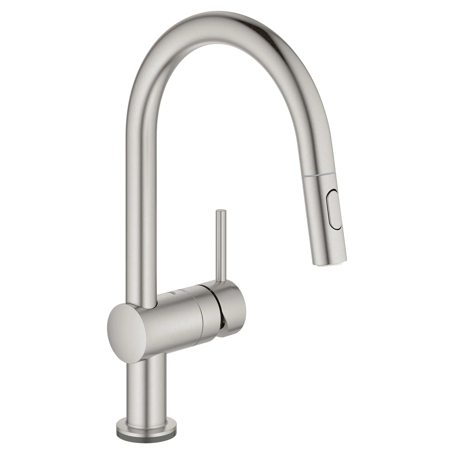 GROHE 31359DC2 Minta Single-Handle Pull Down Kitchen Faucet Dual Spray 1.75 GPM with Touch Technology - Supersteel
