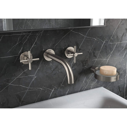 GROHE 18026EN3 Atrio New Cross Handles (Pair) - Brushed Nickel