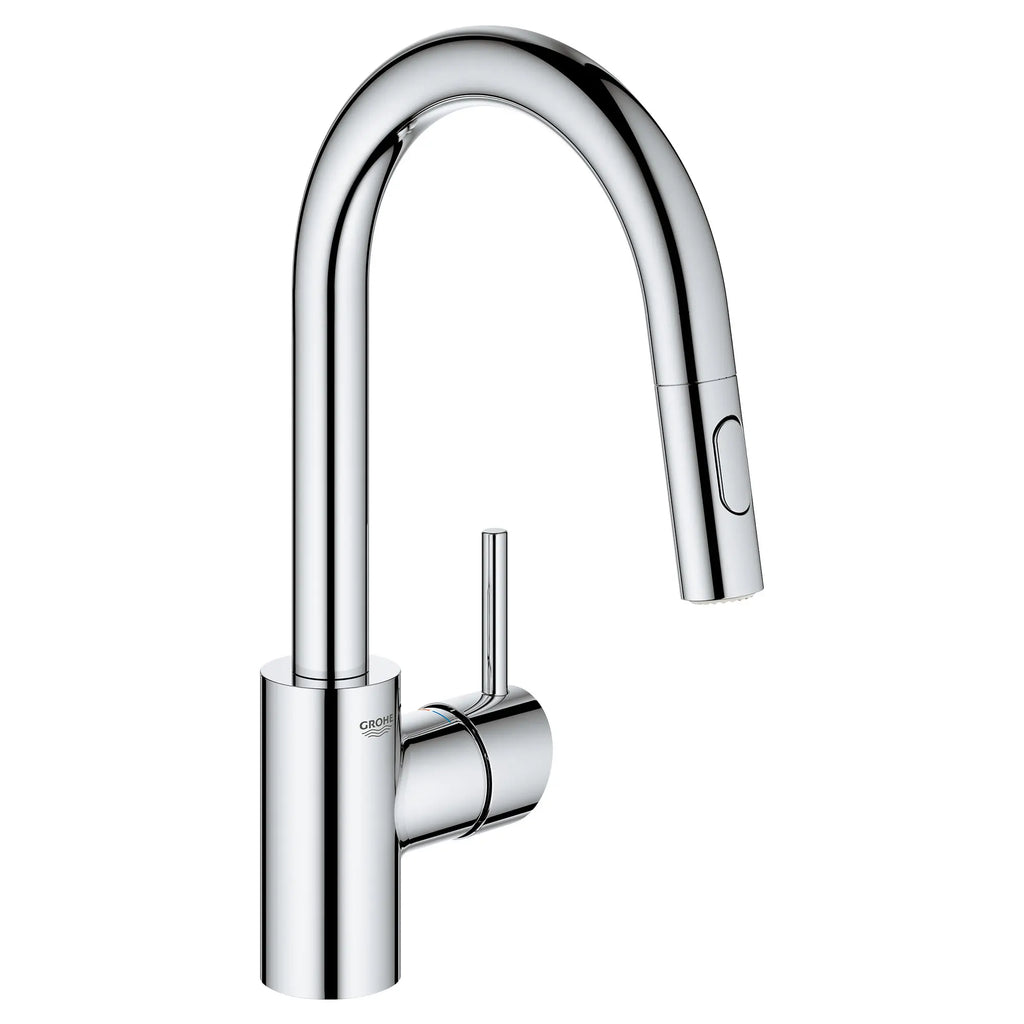 GROHE 31479001 Concetto Single-Handle Pull Down Prep Faucet 1.75 GPM - Chrome