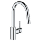 GROHE 31479001 Concetto Single-Handle Pull Down Prep Faucet 1.75 GPM - Chrome