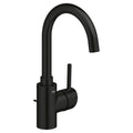 GROHE 321382431 Concetto Single Hole Single-Handle L-Size Bathroom Faucet, 1.2 GPM - Matte Black