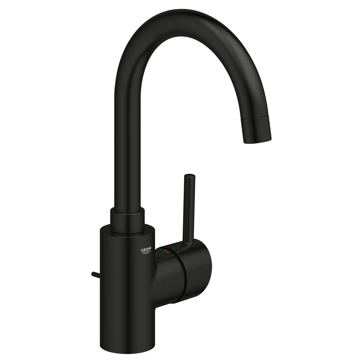 GROHE 321382431 Concetto Single Hole Single-Handle L-Size Bathroom Faucet, 1.2 GPM - Matte Black