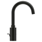 GROHE 321382431 Concetto Single Hole Single-Handle L-Size Bathroom Faucet, 1.2 GPM - Matte Black