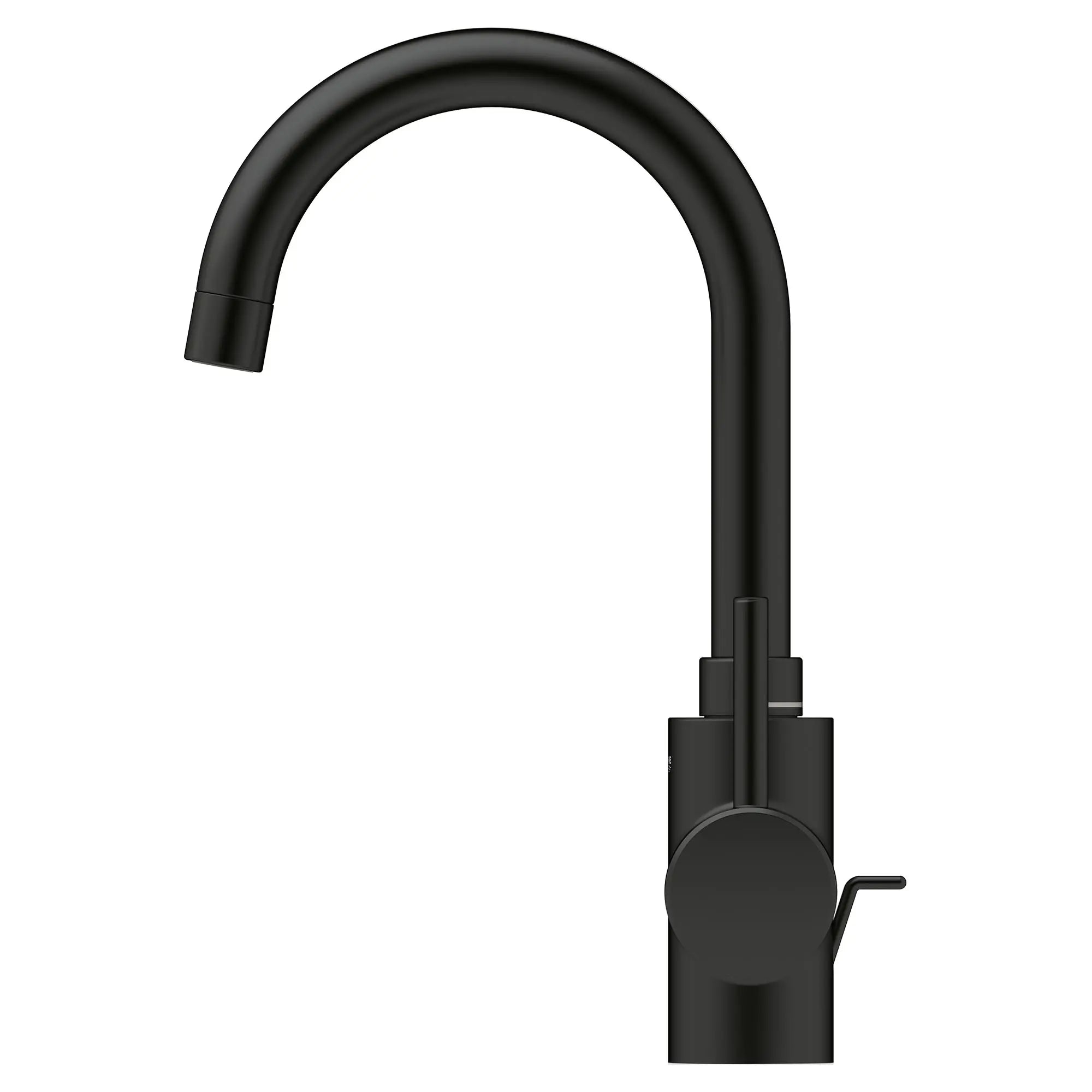 GROHE 321382431 Concetto Single Hole Single-Handle L-Size Bathroom Faucet, 1.2 GPM - Matte Black
