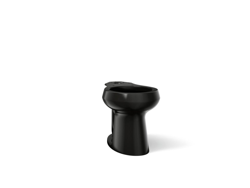 KOHLER K-5393-7 Highline Round-Front Toilet Bowl - Black Black