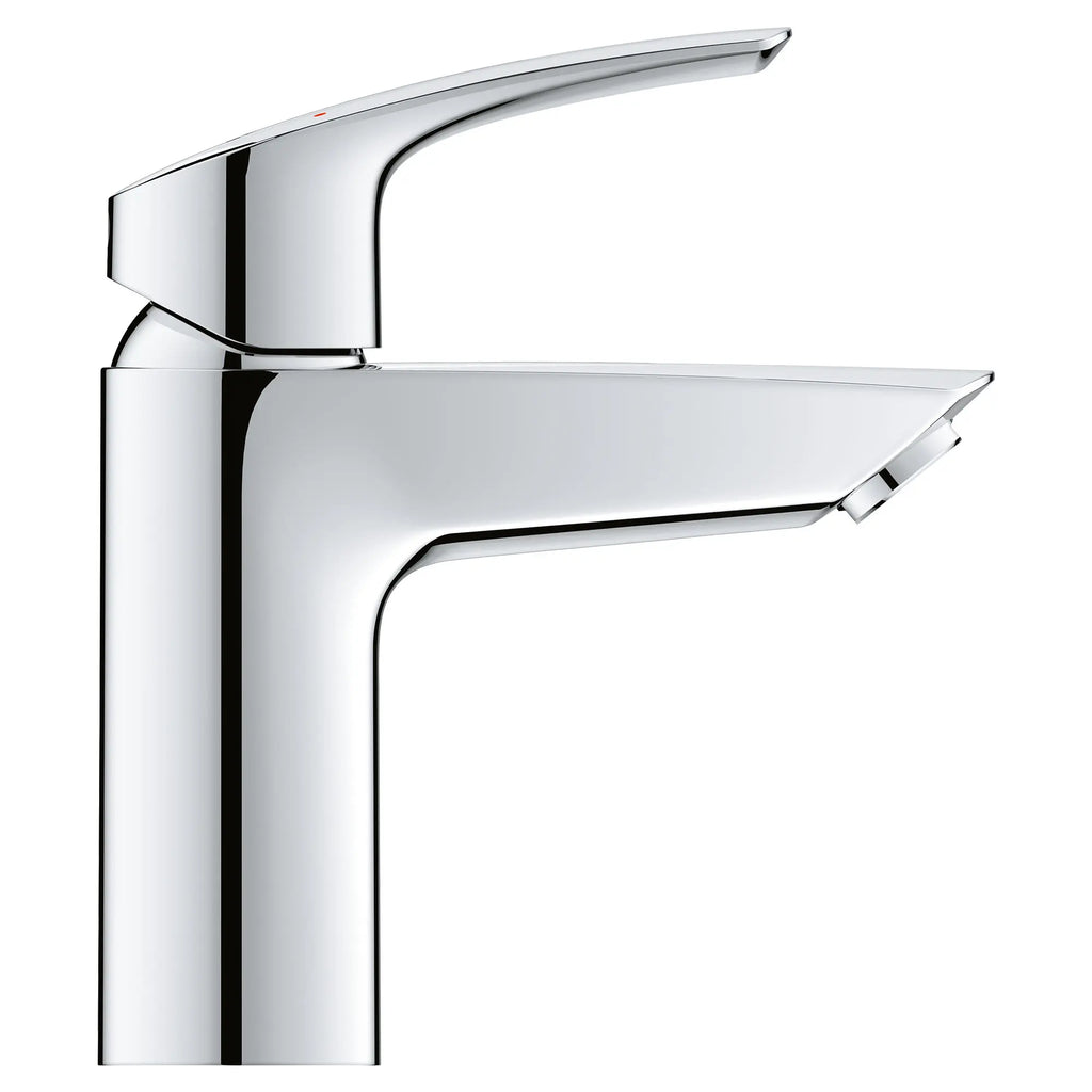 GROHE 32643003 Eurosmart Single Hole Single-Handle S-Size Bathroom Faucet, 1.2 GPM Less Drain - Chrome