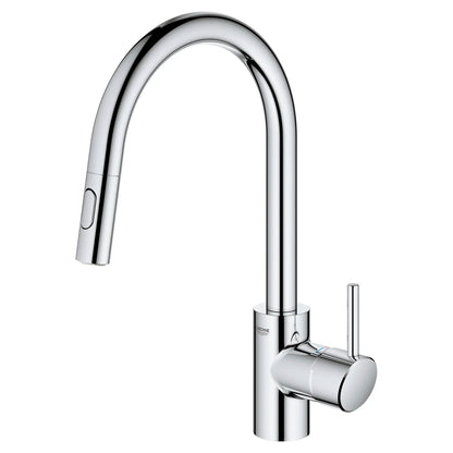 GROHE 32665003 Concetto Single-Handle Pull-Down Kitchen Faucet Dual Spray 1.75 GPM - Chrome