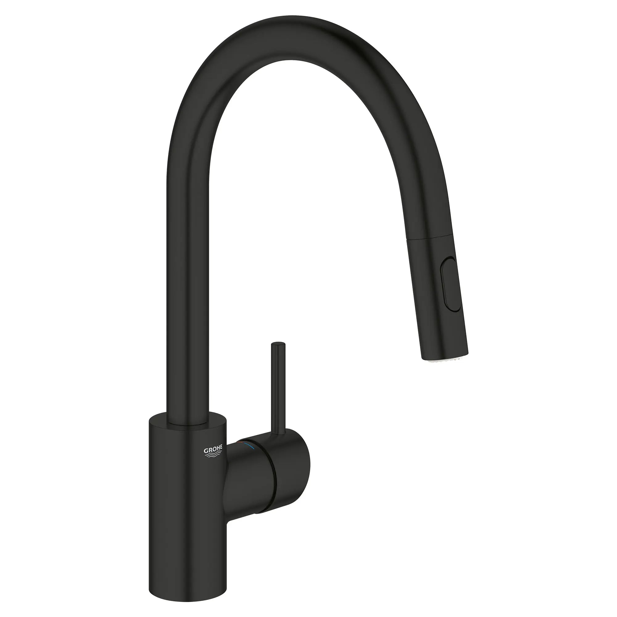 GROHE 326652433 Concetto Single-Handle Pull-Down Kitchen Faucet Dual Spray 1.75 GPM - Matte Black