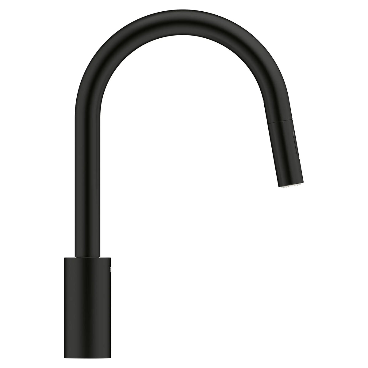 GROHE 326652433 Concetto Single-Handle Pull-Down Kitchen Faucet Dual Spray 1.75 GPM - Matte Black