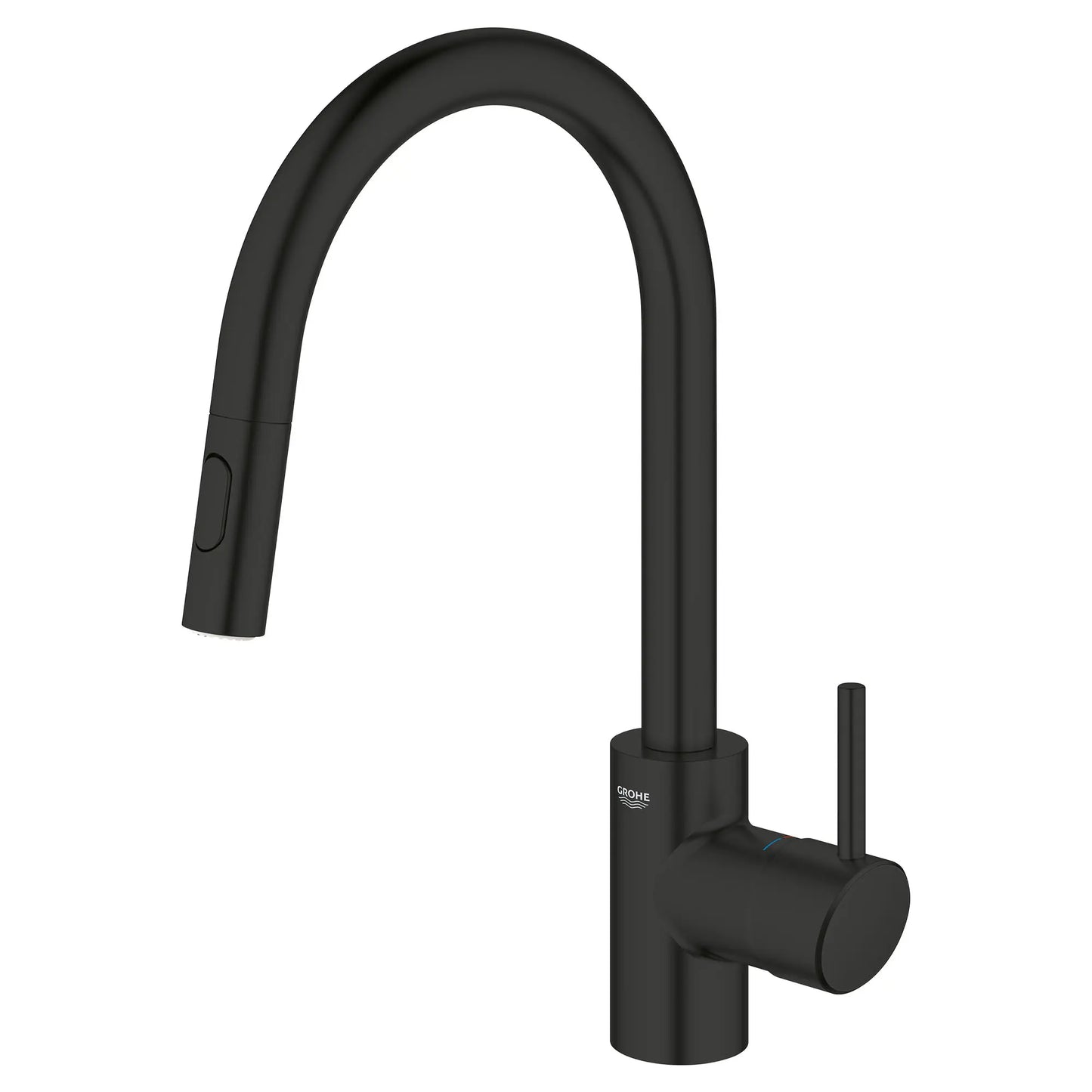 GROHE 326652433 Concetto Single-Handle Pull-Down Kitchen Faucet Dual Spray 1.75 GPM - Matte Black