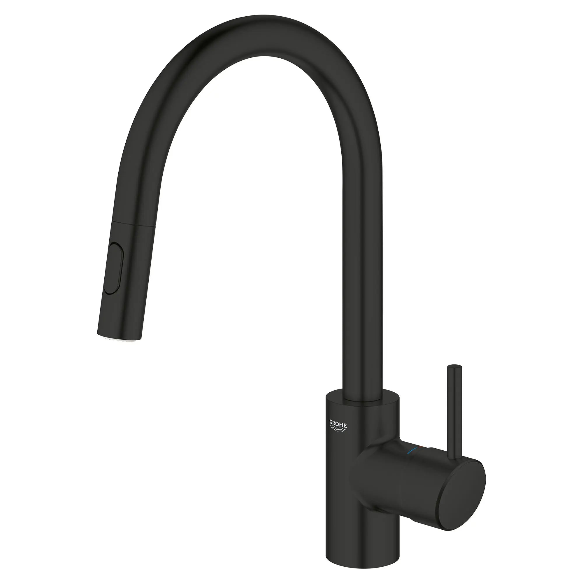 GROHE 326652433 Concetto Single-Handle Pull-Down Kitchen Faucet Dual Spray 1.75 GPM - Matte Black