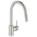 GROHE 32665DC3 Concetto Single-Handle Pull-Down Kitchen Faucet Dual Spray 1.75 GPM - Supersteel