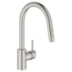 GROHE 32665DC3 Concetto Single-Handle Pull-Down Kitchen Faucet Dual Spray 1.75 GPM - Supersteel