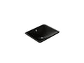KOHLER K-5400-7 Iron Plains 18-1/2" Rectangular Drop-In/Undermount Bathroom Sink - Black Black
