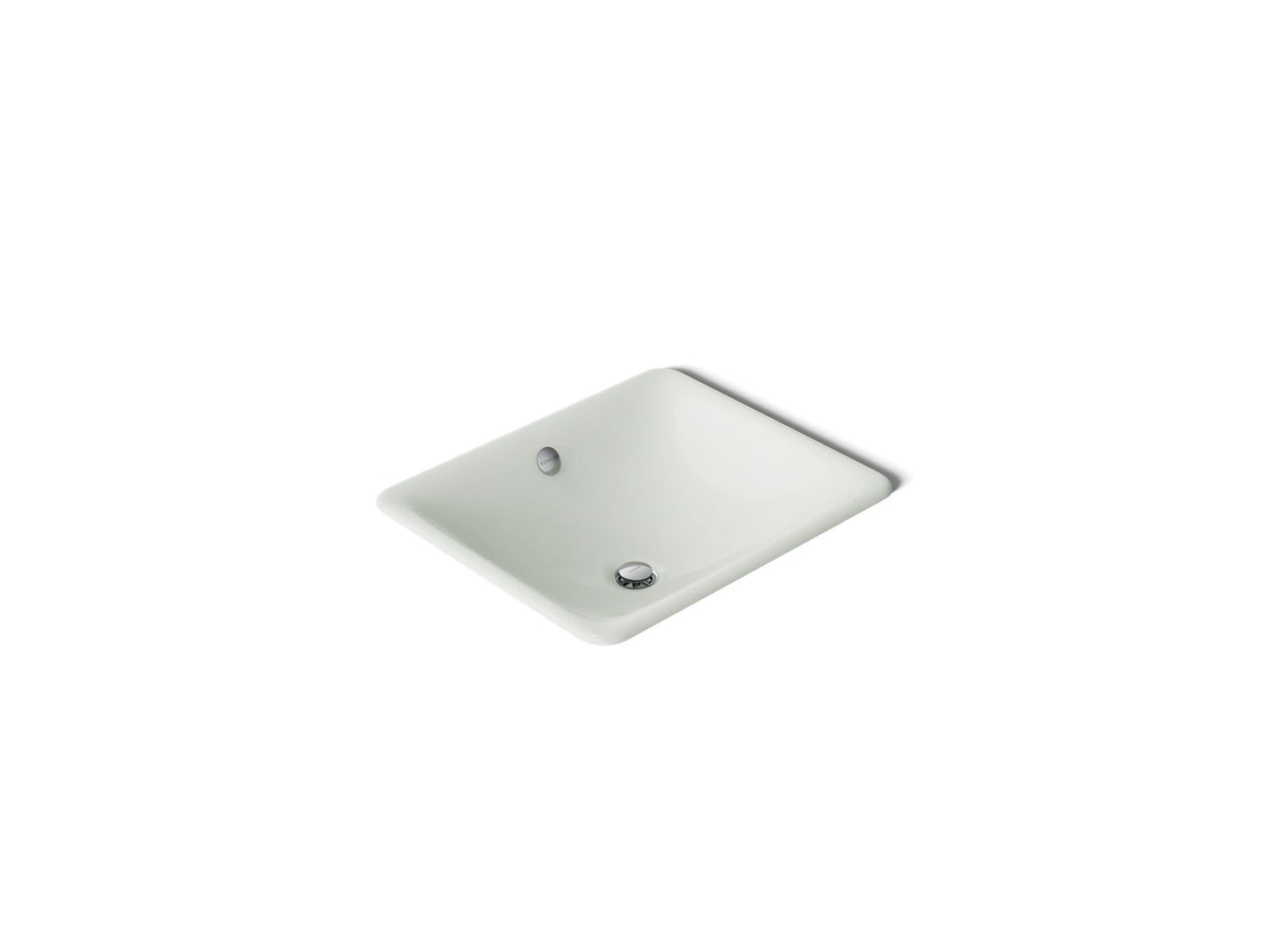 KOHLER K-5400-FF Iron Plains 18-1/2" rectangular drop-in/undermount bathroom sink - Sea Salt