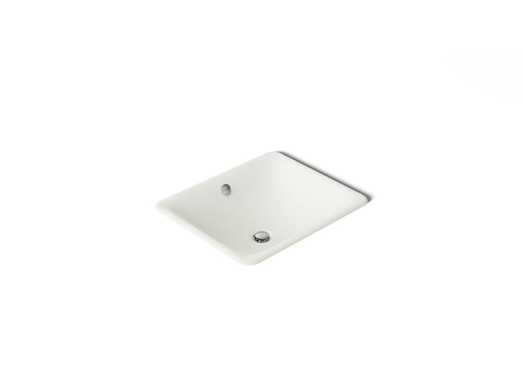 KOHLER K-5400-NY Iron Plains 18-1/2" Rectangular Drop-In/Undermount Bathroom Sink - Dune