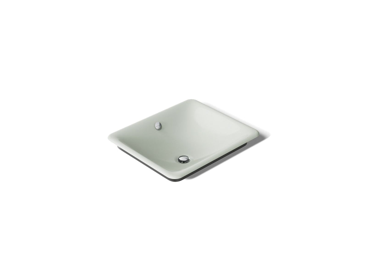 KOHLER K-5400-P5-FF Iron Plains 18-1/2" Rectangular Vessel Bathroom Sink - Sea Salt