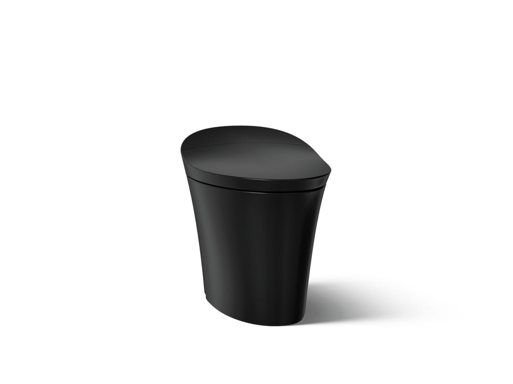 KOHLER K-5401-PA-HB1 Veil One-Piece Compact Elongated Smart Toilet, Dual-Flush - Honed Black