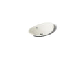 KOHLER K-5403-P5-96 Iron Plains 20-3/4" Oval Vessel Bathroom Sink - Biscuit