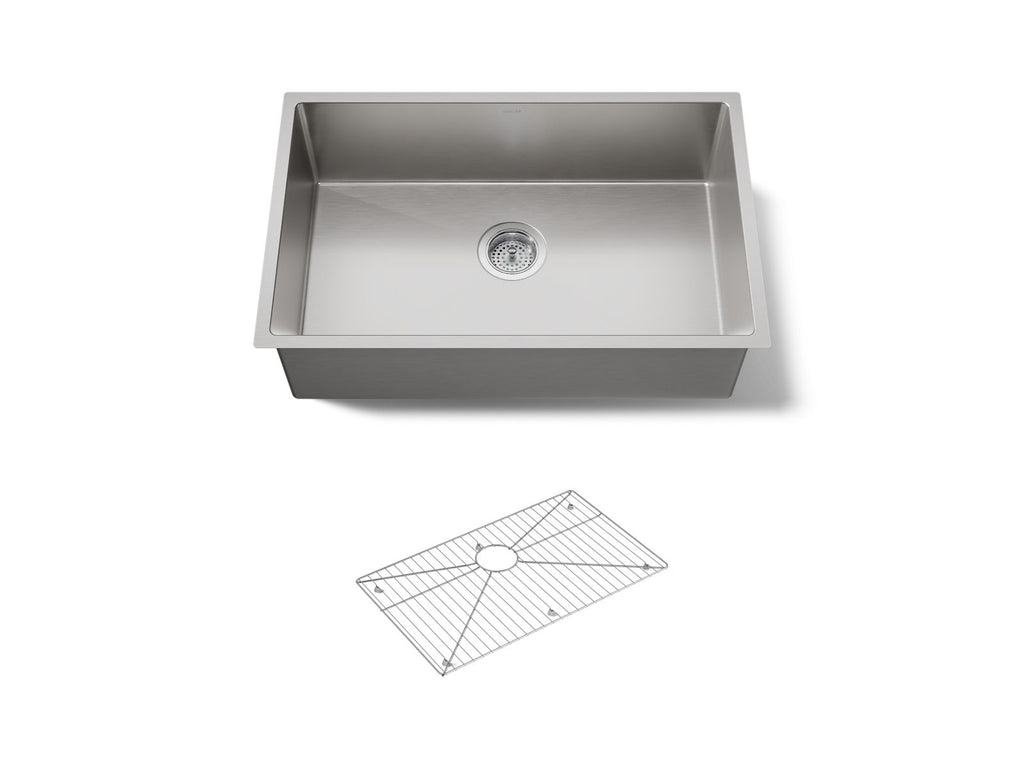 KOHLER K-5409-NA Strive 29" Undermount Single-Bowl Kitchen Sink - Stainless Steel