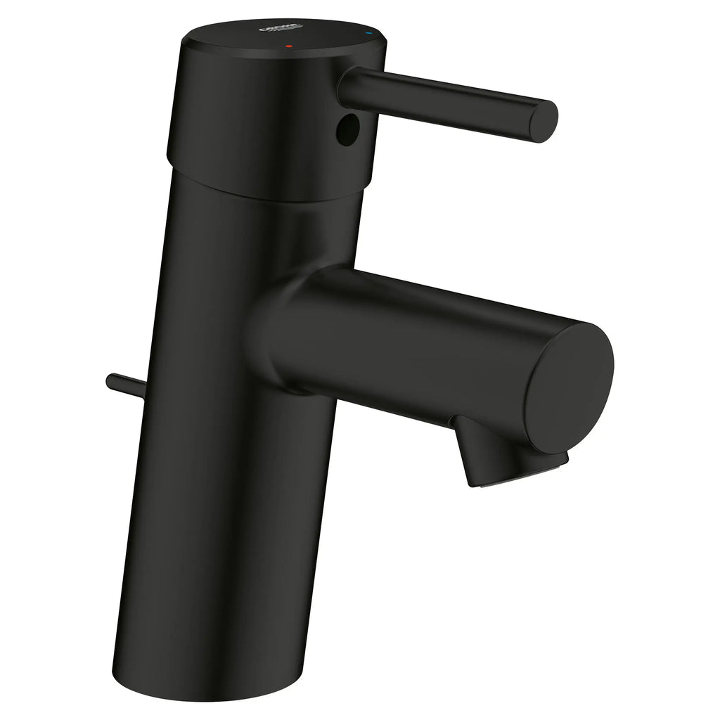 GROHE 342702431 Concetto Single Hole Single-Handle S-Size Bathroom Faucet, 1.2 GPM - Matte Black