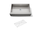 KOHLER K-5415-NA Strive 35-1/2" Undermount Single-Bowl Farmhouse Kitchen Sink - Stainless Steel