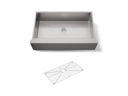KOHLER K-5415-NA Strive 35-1/2" undermount single-bowl farmhouse kitchen sink - Stainless Steel