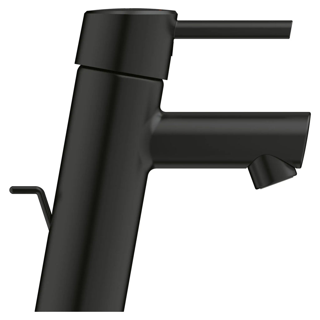 GROHE 342702431 Concetto Single Hole Single-Handle S-Size Bathroom Faucet, 1.2 GPM - Matte Black