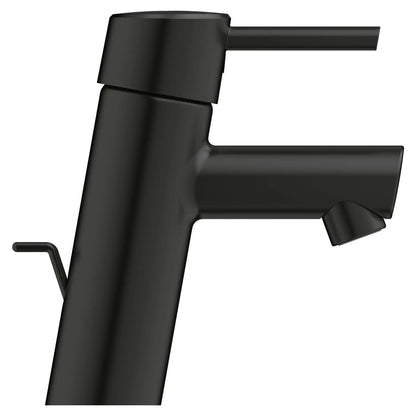 GROHE 342702431 Concetto Single Hole Single-Handle S-Size Bathroom Faucet, 1.2 GPM - Matte Black