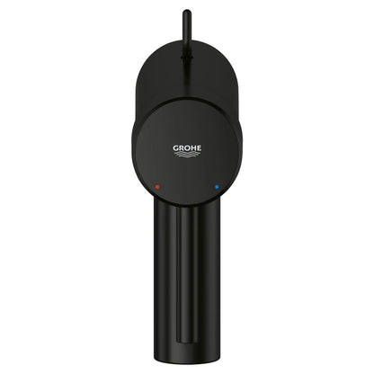 GROHE 342702431 Concetto Single Hole Single-Handle S-Size Bathroom Faucet, 1.2 GPM - Matte Black