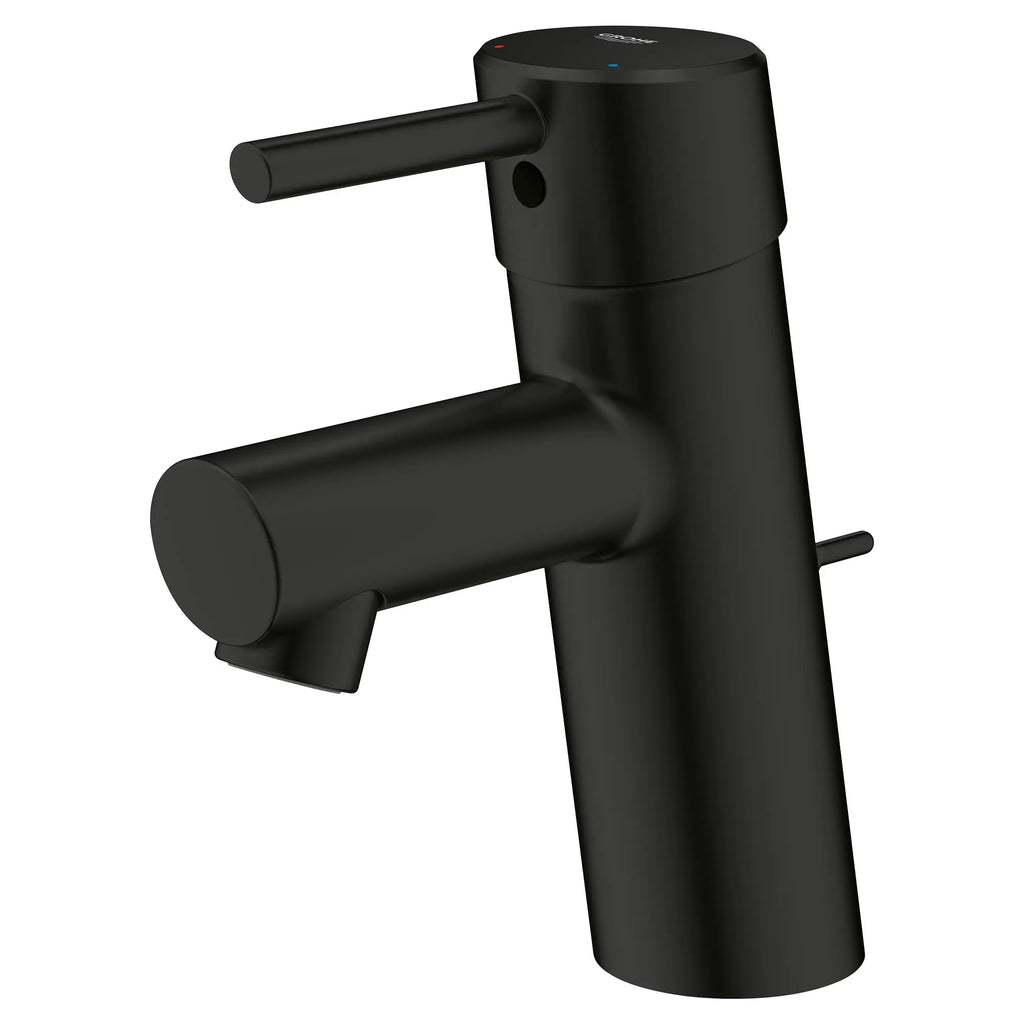 GROHE 342702431 Concetto Single Hole Single-Handle S-Size Bathroom Faucet, 1.2 GPM - Matte Black