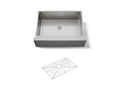KOHLER K-5417-NA Strive 29-1/2" Undermount Single-Bowl Farmhouse Kitchen Sink - Stainless Steel